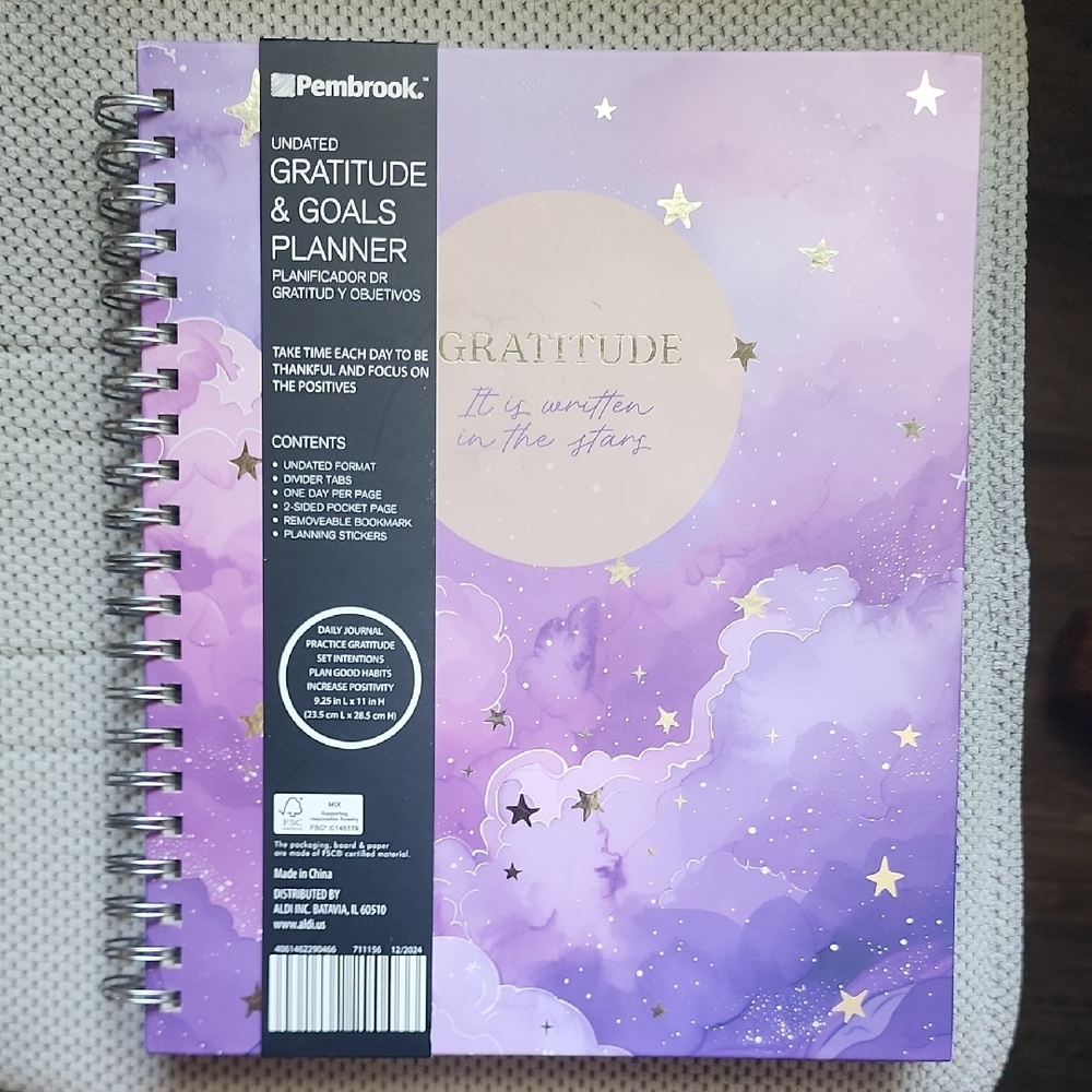 Purple Gratitude & Goals Planner
